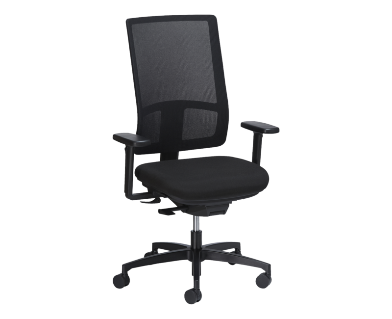 Mid-Back Office Chair HON Torch Mesh Task Chair Black HVL511 